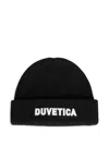 Duvetica Knitted Wool Hat In Schwarz
