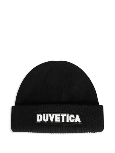 DUVETICA LOGO-APPLIQUÉ BEANIE