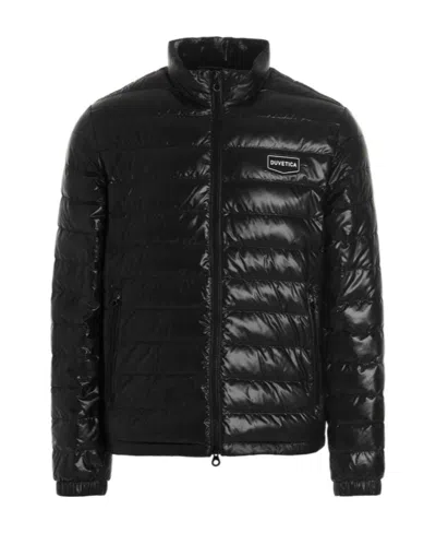 Duvetica Logo Down Jacket In Black