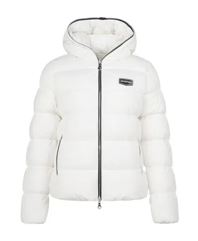Duvetica Logo Hooded Cotton Suit In White