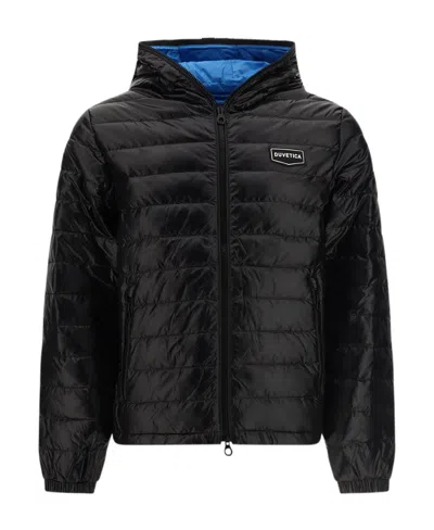Duvetica Logo Patch Down Jacket In Black