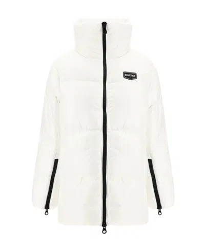 Duvetica Logo-patch Puffer Jacket In White