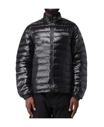 Duvetica Logo Patch Quilted Cotton Suit In Black