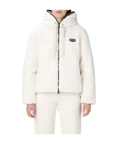 Duvetica Long-sleeved Casual Jacket In White