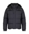 Duvetica Navy Blue Puffer Jacket In Black