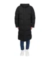 Duvetica Long-sleeved Down Jacket In Black
