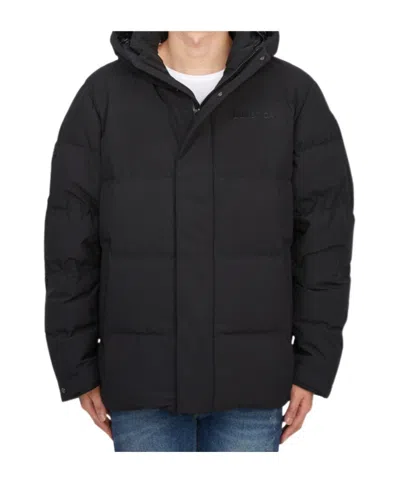 Duvetica Long-sleeved Down Jacket In Black