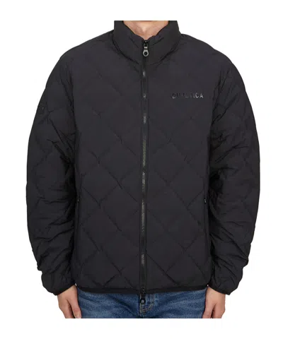 Duvetica Long-sleeved Down Jacket In Black