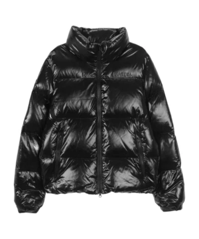 Duvetica Long-sleeved Down Jacket In Black