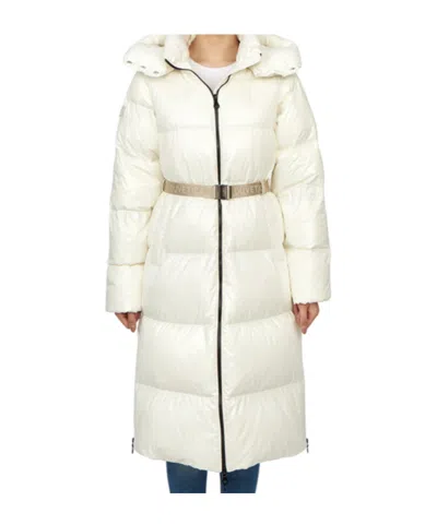 Duvetica Long-sleeved Down Jacket In White