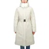 Duvetica Long-sleeved Hooded Down Jacket In White
