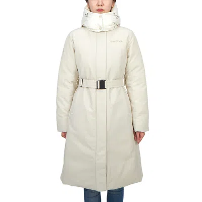 Duvetica Long-sleeved Hooded Down Jacket In White