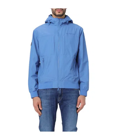 Duvetica Long-sleeved Casual Jacket In Blue