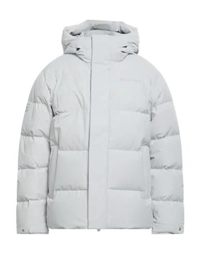 Duvetica Man Puffer Light Grey Size 42 Polyester In Sand