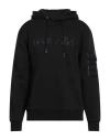 Duvetica Man Sweatshirt Black Size Xl Cotton, Polyester