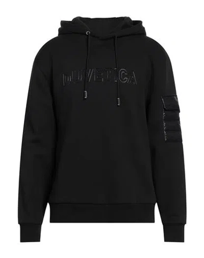 Duvetica Man Sweatshirt Black Size Xl Cotton, Polyester