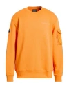 Duvetica Man Sweatshirt Orange Size Xl Cotton, Polyester, Polyamide In Orange
