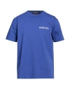 Duvetica Man T-shirt Blue Size 40 Cotton