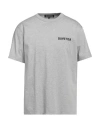 Duvetica Man T-shirt Light Grey Size 40 Cotton