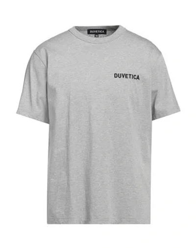 Duvetica Man T-shirt Light Grey Size 40 Cotton In Grey