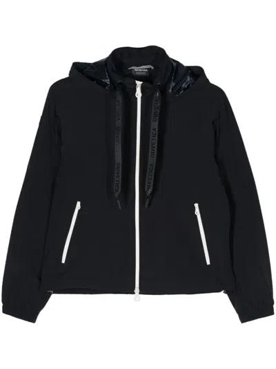 Duvetica Marne Hooded Jacket In Blue