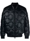 DUVETICA NAVY BLUE DIAMOND QUILTED JACKET FOR MEN
