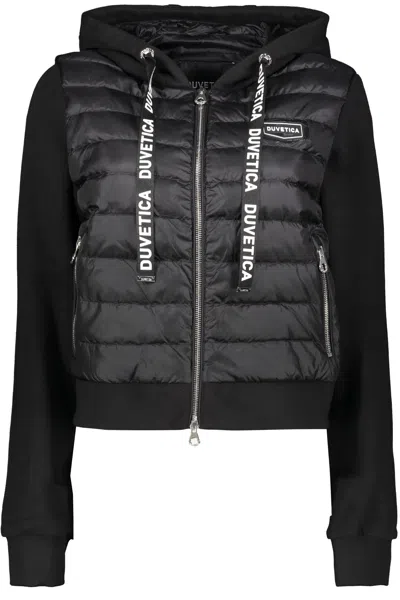 Duvetica Padded Front Panel Jacket In Black