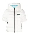 Duvetica Padded Short-sleeved Puffer Jacket In White