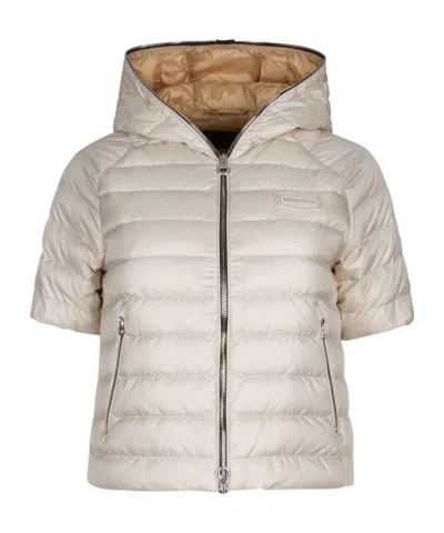Duvetica Quilted Down Jacket In Nude