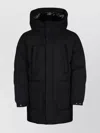 Duvetica Quilted Hooded Coat Front Pockets
