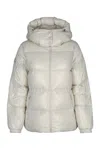 Duvetica Hooded Puffer Jacket In Ivs