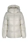 Duvetica Grey Quilted Jacket In Ivs
