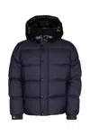 Duvetica Navy Blue Puffer Jacket In Nys