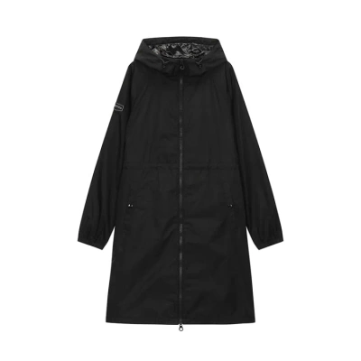 Duvetica Risna L Long Hooded Jacket In Black