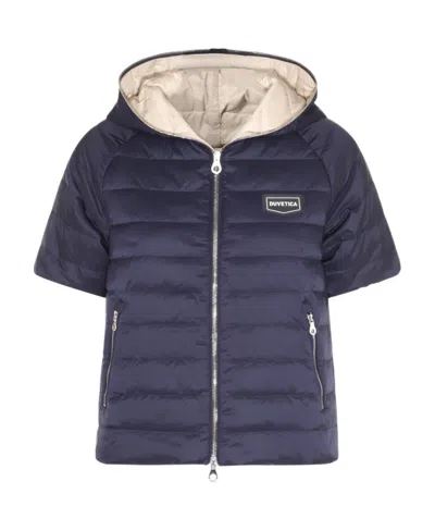 Duvetica Short Sleeved Padded Jacket In Black