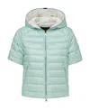 Duvetica Vernia Short-sleeved Puffer Jacket In Green