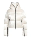 Duvetica Logo-patch Hooded Padded Jacket In White