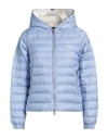 Duvetica Woman Puffer Sky Blue Size 8 Polyamide
