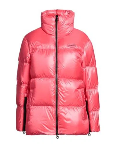 Duvetica Woman Down Jacket Tomato Red Size 10 Polyamide