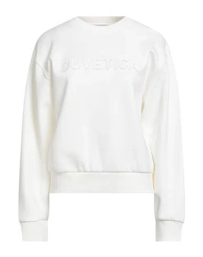 Duvetica Woman Sweatshirt White Size M Cotton, Polyurethane