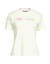 Duvetica Woman T-shirt Ivory Size L Cotton In White
