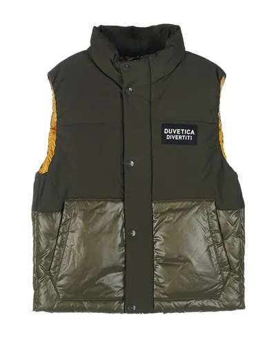 Duvetica Zipper Vest In Black