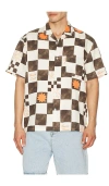 Duvin Design Check Button Up Shirt In Multi