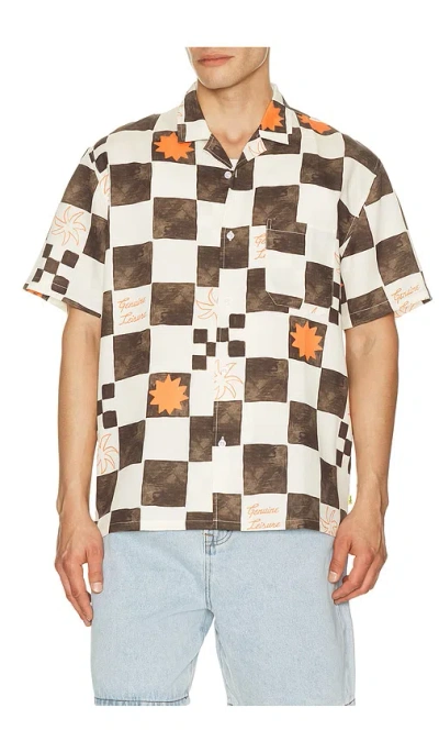 Duvin Design Check Button Up Shirt In Multi