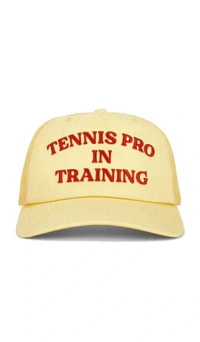 Duvin Design In Training Tennis Hat In Yellow