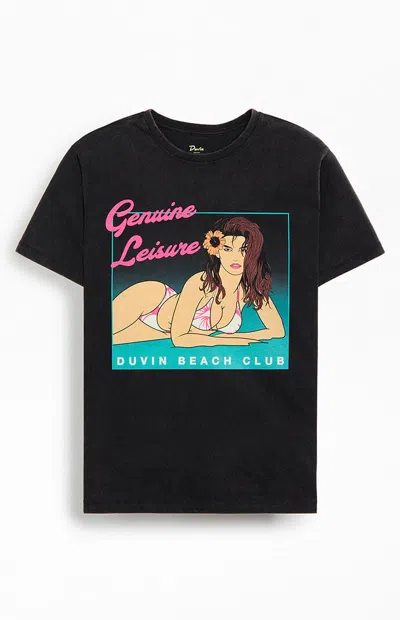 Duvin Design Men's Beach Club Poster T-shirt In Black