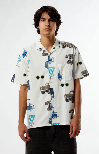 Duvin Design Men's Beach Icon Camp Shirt In Multi