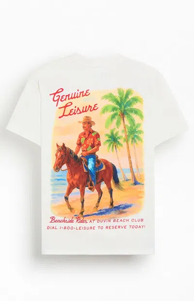 Duvin Design Men's Beach Ranch T-shirt In Off White