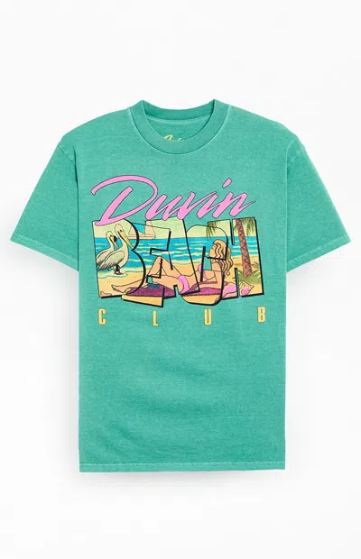 Duvin Design Men's Club T-shirt In Teal In Green