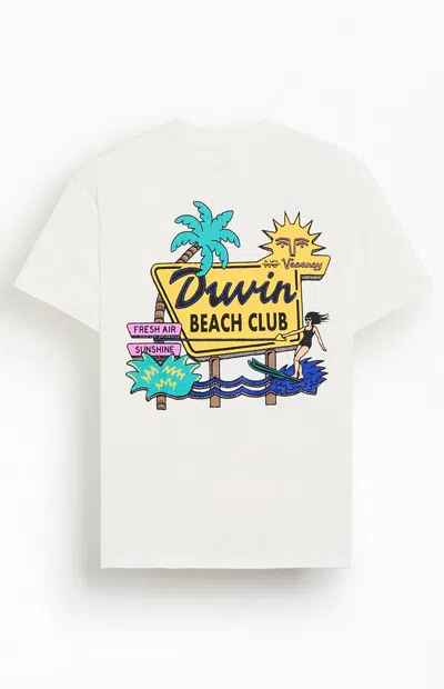 Duvin Design Men's Fresh Air T-shirt In Off White